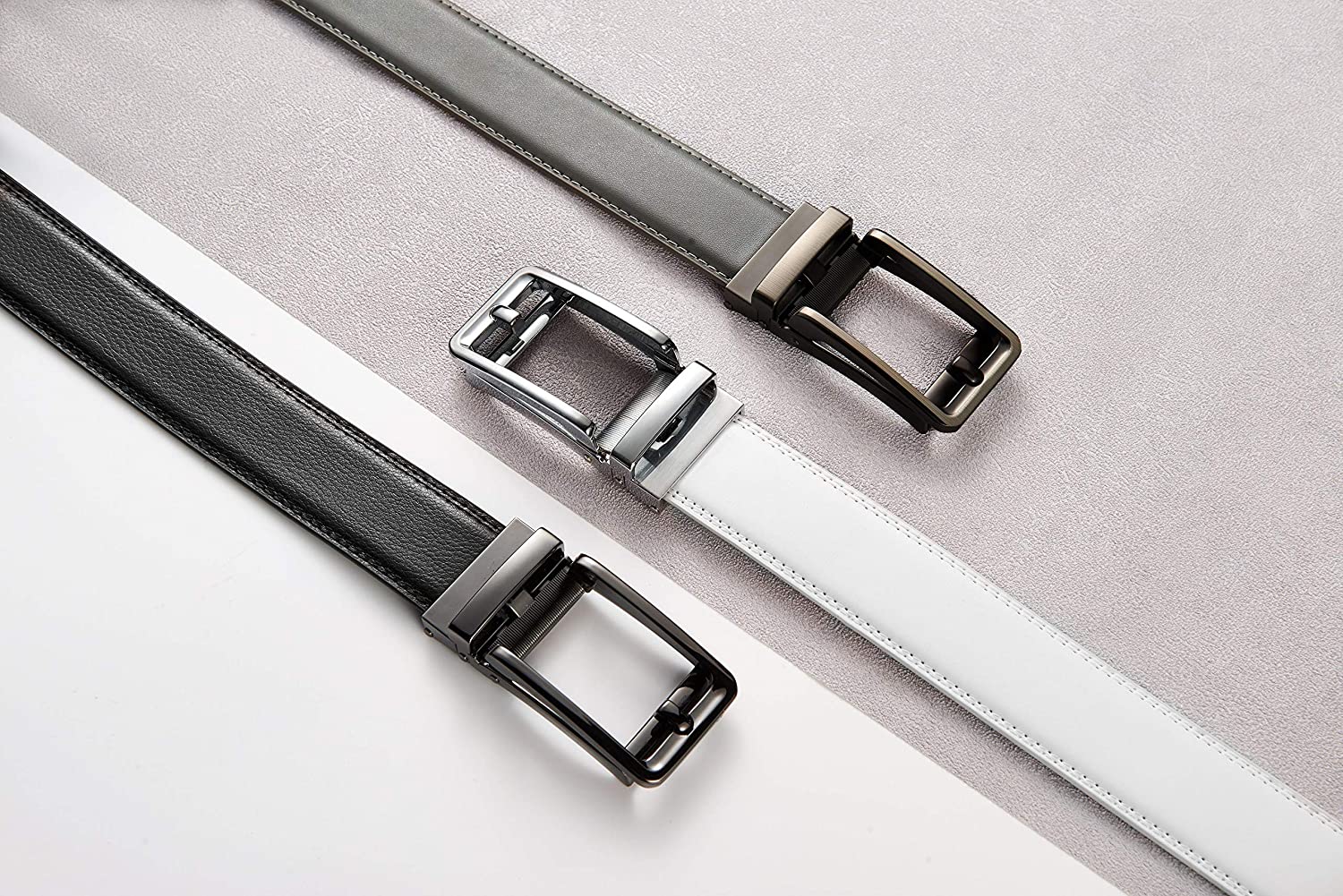CHAOREN Click Belt for men - Mens Leather Belt 1 3/8" for Dress and Casual - Micro Adjustable Belt Fit Everywhere - Image 8